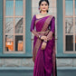 Royal Purple Elegance Kanjivaram Saree