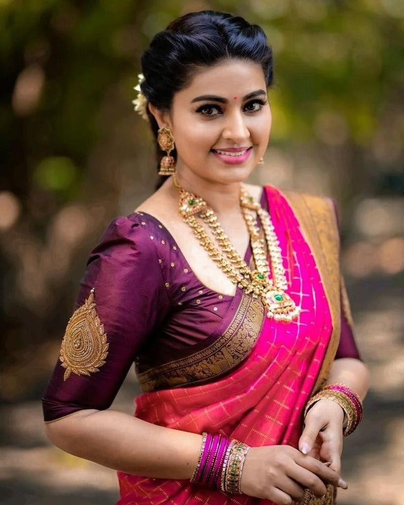 Pink Royale Kanjivaram Saree