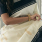 Silk White Kasavu Saree