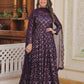 Regal Diamond Embroidery Gown