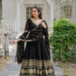 Crimson Elegance Anarkali