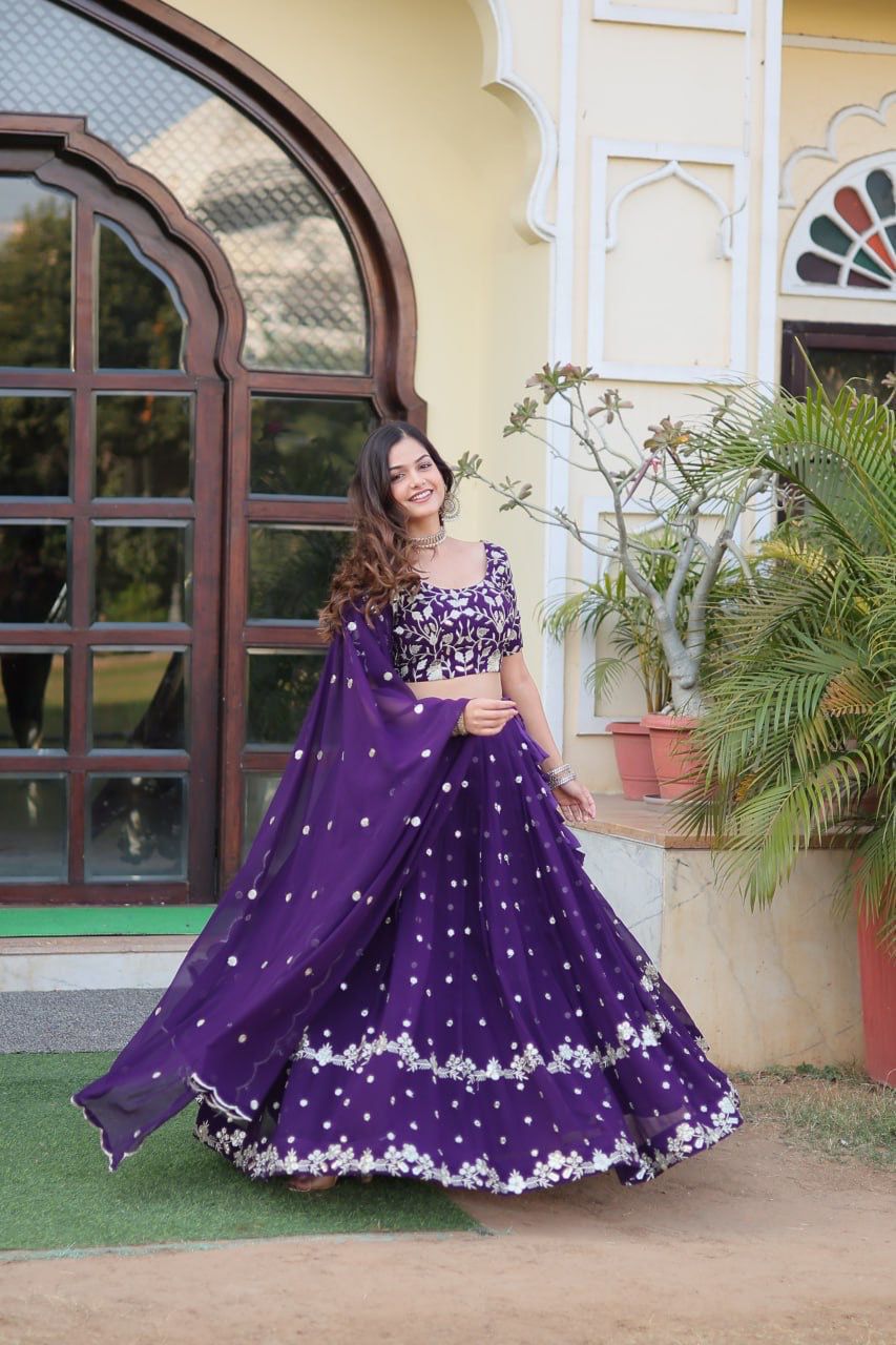 Royal Floral Embroidered Lehenga