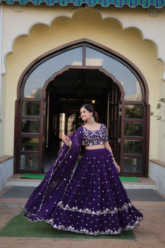 Royal Floral Embroidered Lehenga