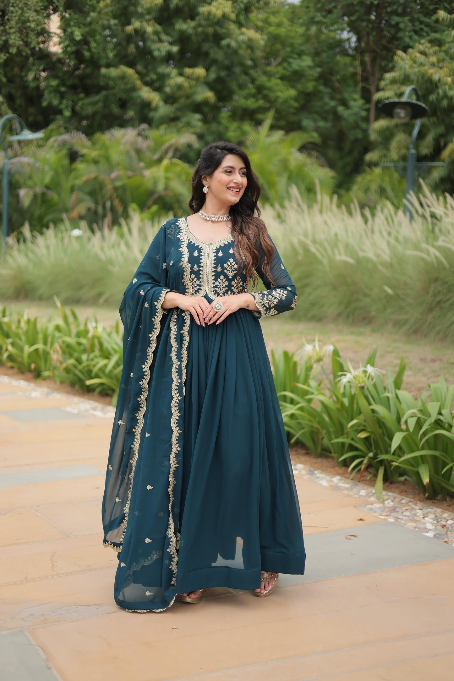 Emerald Elegance Gown