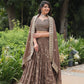 Regal Golden Embroidered Lehenga Choli