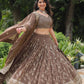 Regal Golden Embroidered Lehenga Choli